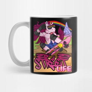 Unicorn, Skateboard, Skater, Fantasy, Halfpipe Mug